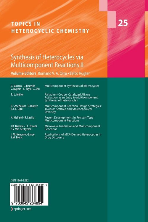 Produktbild: Synthesis of Heterocycles via Multicomponent Reactions II