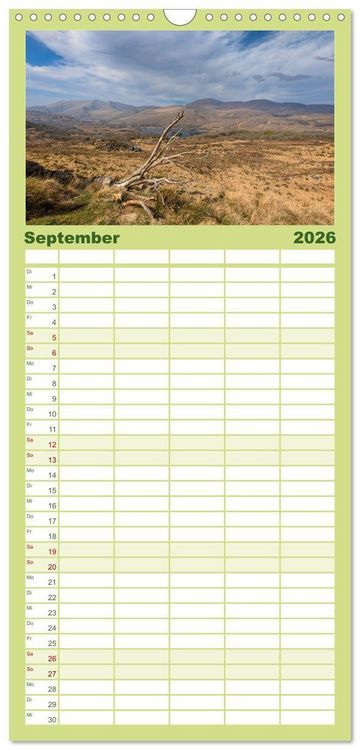 Produktbild: Familienplaner 2026 - Irland - Unterwegs auf dem Wild Altantic Way mit 5 Spalten (Wandkalender, 21 x 45 cm) CALVENDO
