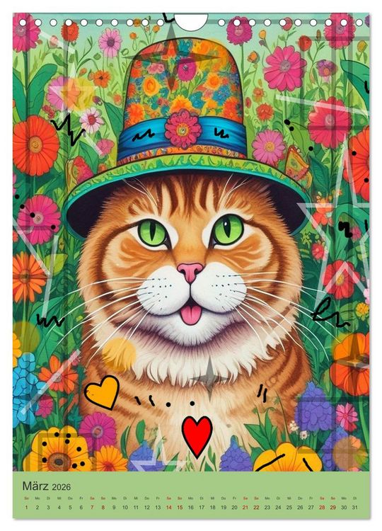 Produktbild: Meine Katze ist der Chef (Wandkalender 2026 DIN A4 hoch), CALVENDO Monatskalender