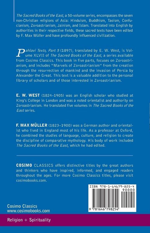 Produktbild: Pahlavi Texts, Part 5 of 5