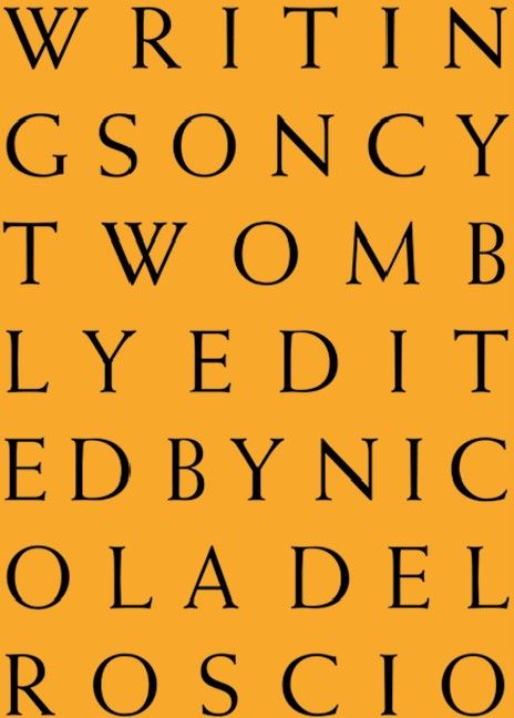 Produktbild: Writings on Cy Twombly