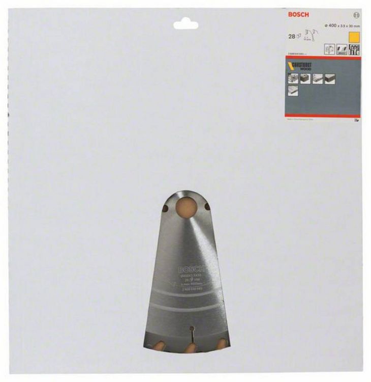 Produktbild: Bosch Accessories Construct Wood 2608640693 Hartmetall Kreiss&auml;geblatt 400 x 30 x 3.5 mm Z&auml;hneanzahl: 28 1 St.