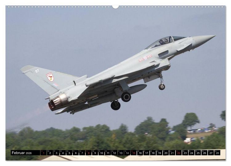 Produktbild: Augenblicke in der Luft: Eurofighter Typhoon (hochwertiger Premium Wandkalender 2026 DIN A2 quer), Kunstdruck in Hochglanz