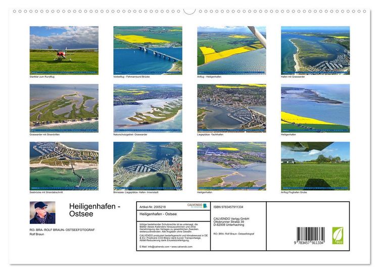Produktbild: Heiligenhafen - Ostsee (Wandkalender 2026 DIN A2 quer), CALVENDO Monatskalender