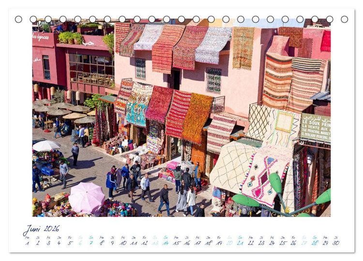 Produktbild: Marrakesch - Oase im W&uuml;stenstaub (Tischkalender 2026 DIN A5 quer), CALVENDO Monatskalender