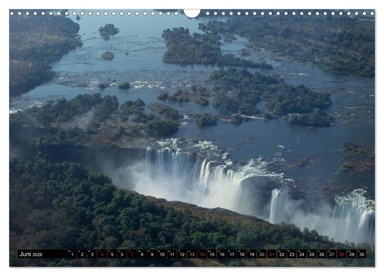 Produktbild: Victoria Wasserf&auml;lle, Mosi-oa-Tunya der "Donnernde Rauch" (Wandkalender 2026 DIN A3 quer), CALVENDO Monatskalender