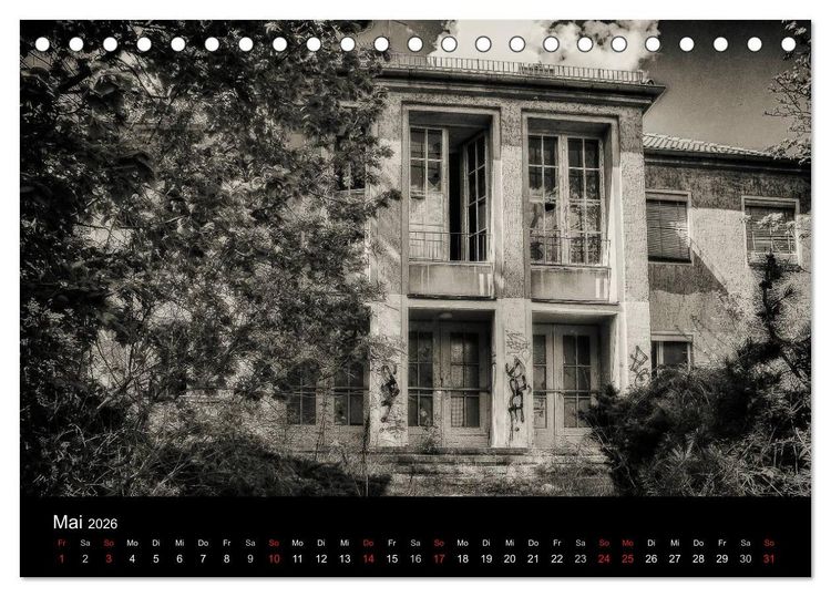 Produktbild: Lost Places Geisterh&auml;user (Tischkalender 2026 DIN A5 quer), CALVENDO Monatskalender