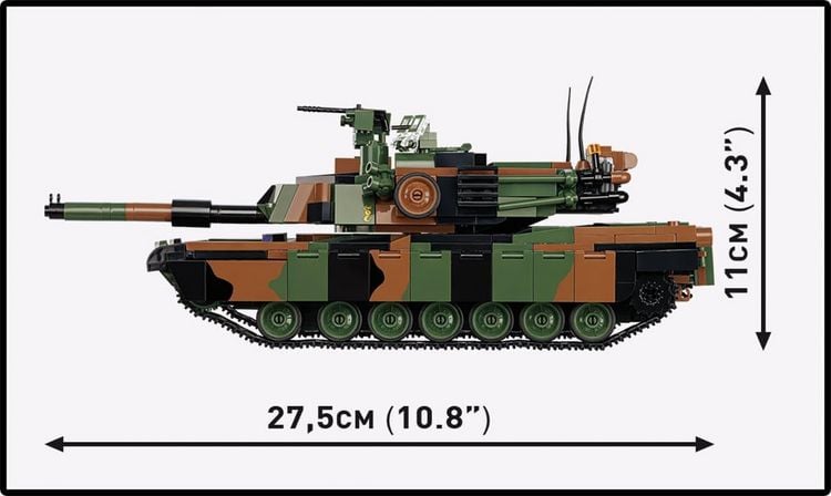 Produktbild: COBI Armed Forces 2633 - M1A2 SEPv3 Abrams PL, Bausatz 1:35, 1065 Klemmbausteine
