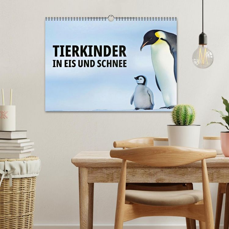 Produktbild: Tierkinder in Eis und Schnee (Wandkalender 2026 DIN A3 quer), CALVENDO Monatskalender