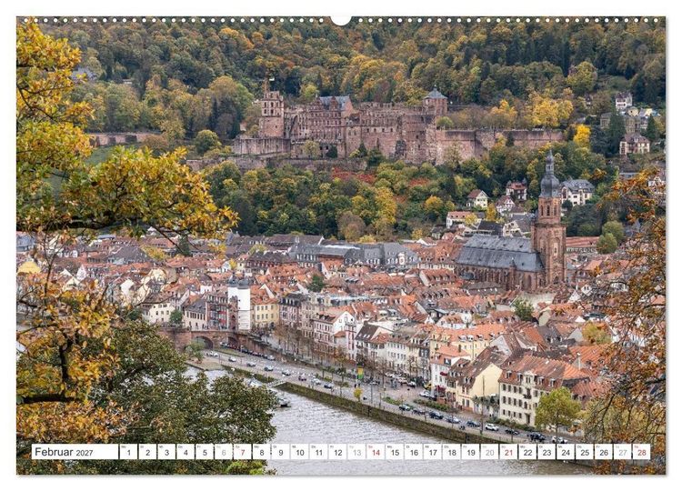 Produktbild: Baden-W&uuml;rttemberg - Heidelberg (Wandkalender 2027 DIN A2 quer), CALVENDO Monatskalender