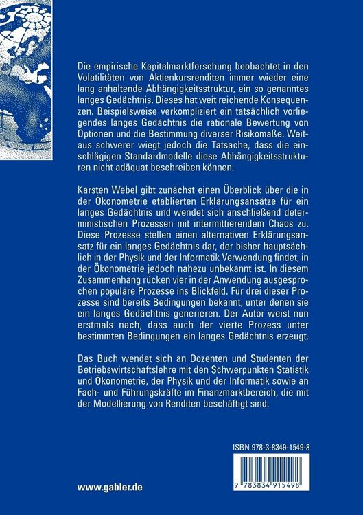 Produktbild: Intermittierendes deterministisches Chaos als m&ouml;gliche Erkl&auml;rung f&uuml;r ein langes Ged&auml;chtnis in Finanzmarktdaten