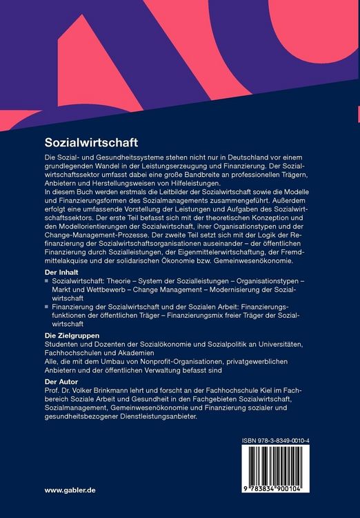 Produktbild: Sozialwirtschaft