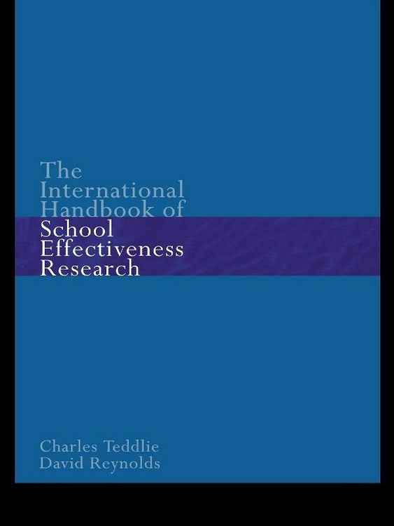 Produktbild: The International Handbook of School Effectiveness Research