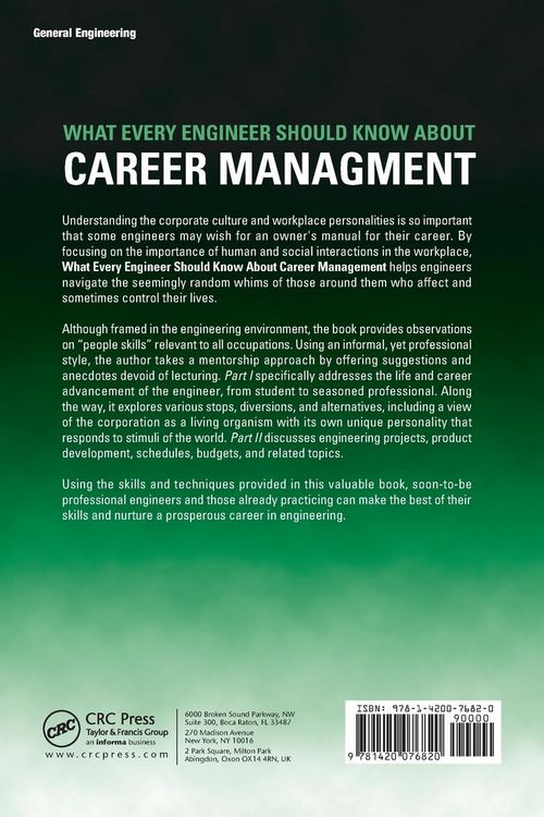 Produktbild: What Every Engineer Should Know About Career Management