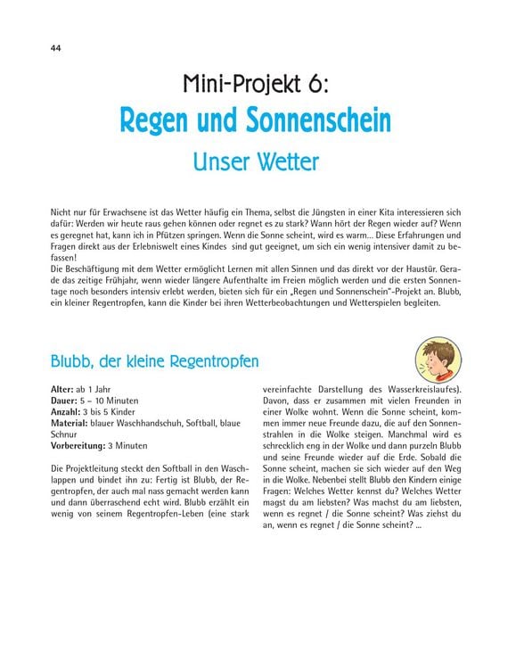 Produktbild: Mini-Projekte f&uuml;r Krippenkinder