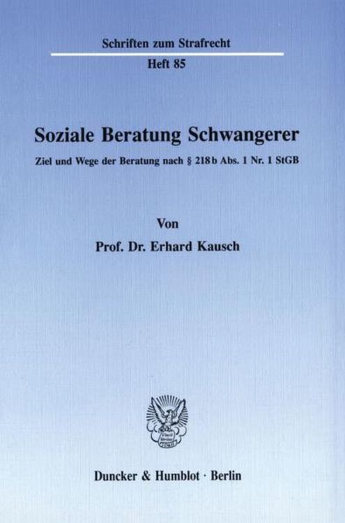 Produktbild: Soziale Beratung Schwangerer.