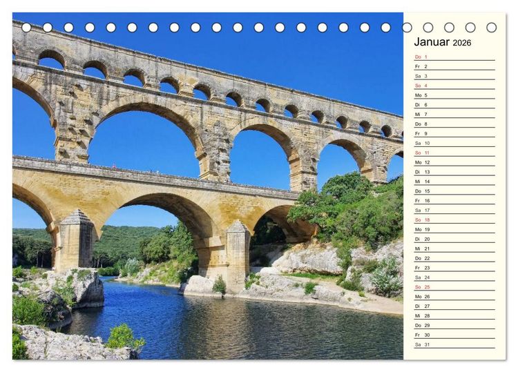 Produktbild: R&ouml;mische Bauwerke in Europa (Tischkalender 2026 DIN A5 quer), CALVENDO Monatskalender