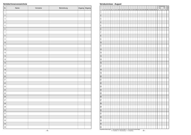 Produktbild: Klassenbuch "Standard", Umschlagfarbe: gelb