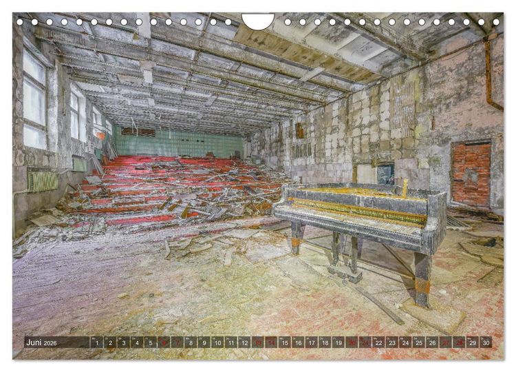 Produktbild: Tschernobyl - Prypjat - Die radioaktive Geisterstadt (Wandkalender 2026 DIN A4 quer), CALVENDO Monatskalender