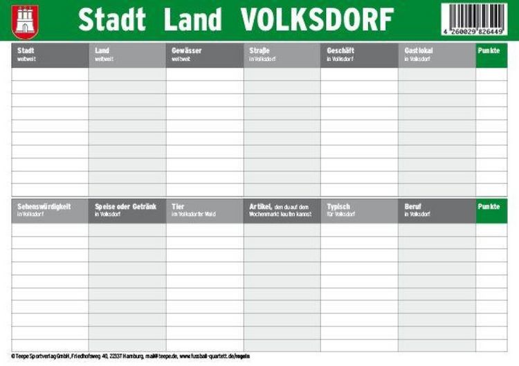 Produktbild: Hamburg: Stadt Land Volksdorf
