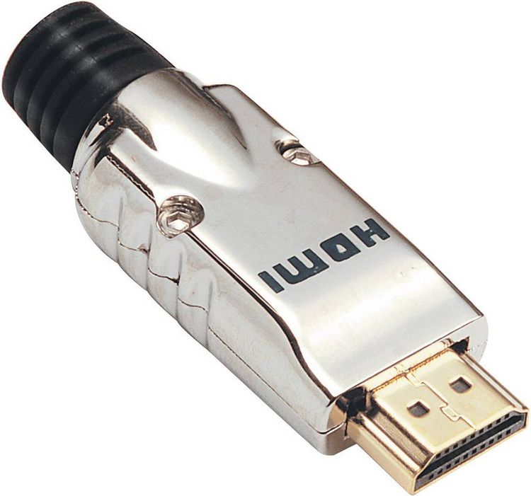 Produktbild: BKL Electronic 0905002 HDMI-Steckverbinder Stecker, gerade Polzahl: 19 Silber 1St.