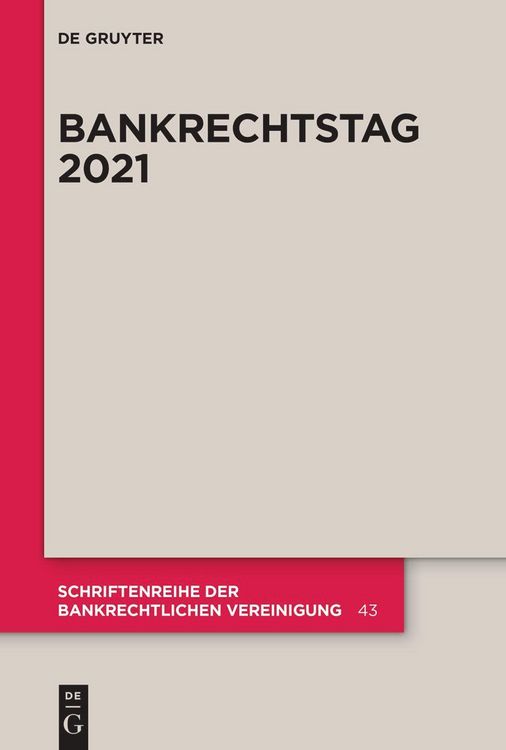 Produktbild: Bankrechtstag 2021