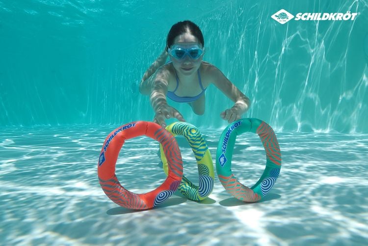 Produktbild: Schildkr&ouml;t 970326 - Neopren Tauchringe, Diving Rings, 3-teilig