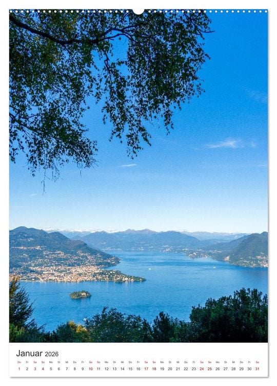 Produktbild: Lago Maggiore - Atemberaubende Landschaften (Wandkalender 2026 DIN A2 hoch), CALVENDO Monatskalender
