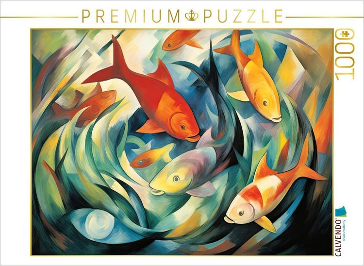 Produktbild: CALVENDO Puzzle Bunte Fische | 1000 Teile Lege-Gr&ouml;&szlig;e 64x48cm Foto-Puzzle f&uuml;r gl&uuml;ckliche Stunden