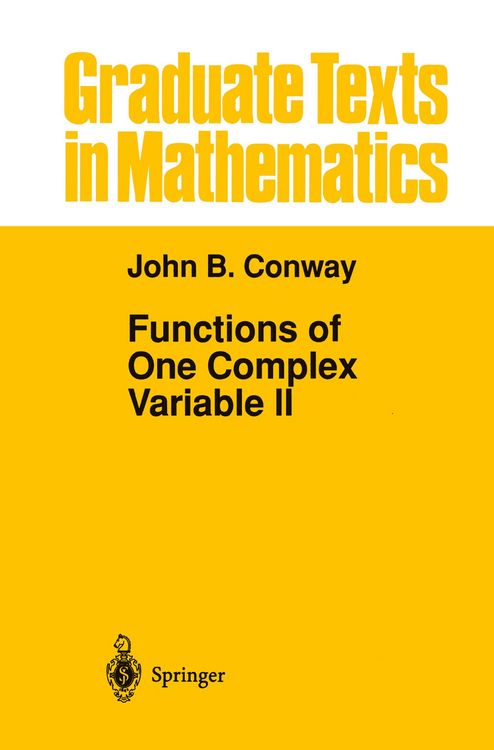 Produktbild: Functions of One Complex Variable II