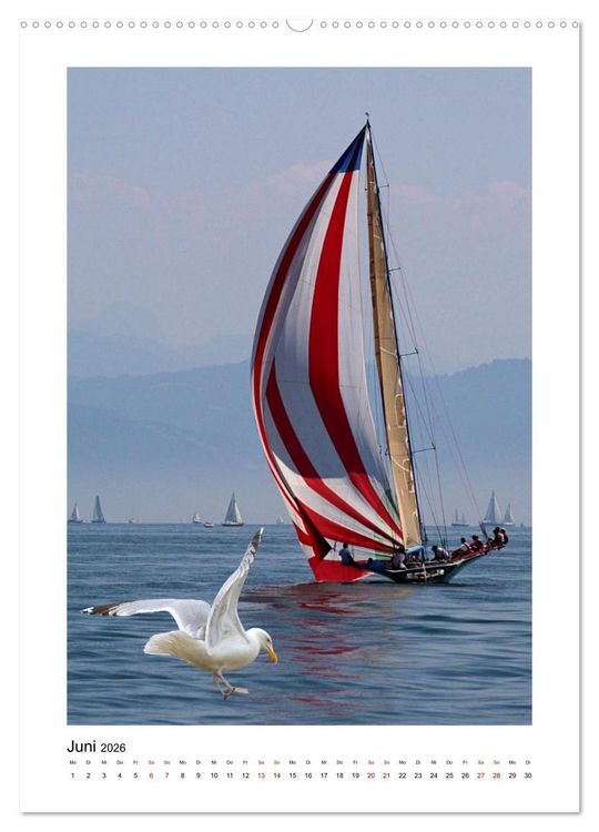 Produktbild: Segeln - auf Kurs (hochwertiger Premium Wandkalender 2026 DIN A2 hoch), Kunstdruck in Hochglanz