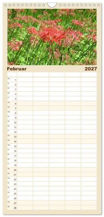Produktbild: Familienplaner 2027 - Die Natur Japans mit 5 Spalten (Wandkalender, 21 x 45 cm) CALVENDO