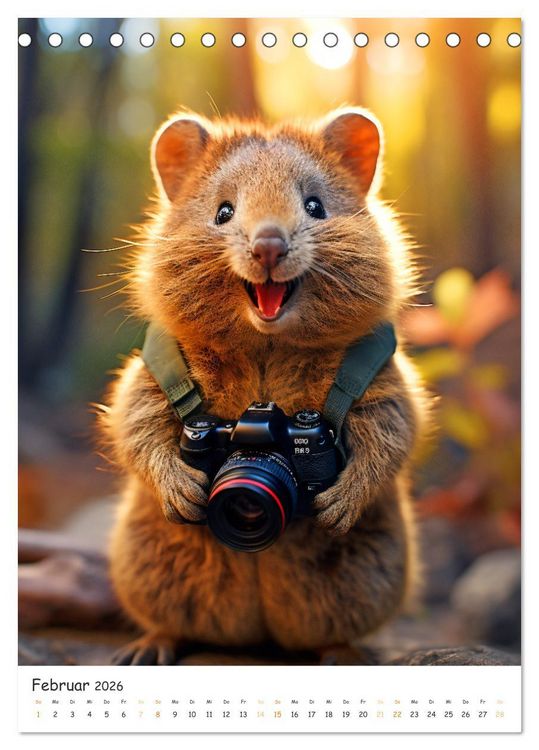 Produktbild: Quokka Business - Die s&uuml;&szlig;esten Kollegen der Welt (Tischkalender 2026 DIN A5 hoch), CALVENDO Monatskalender