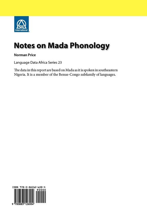 Produktbild: Notes on Mada Phonology