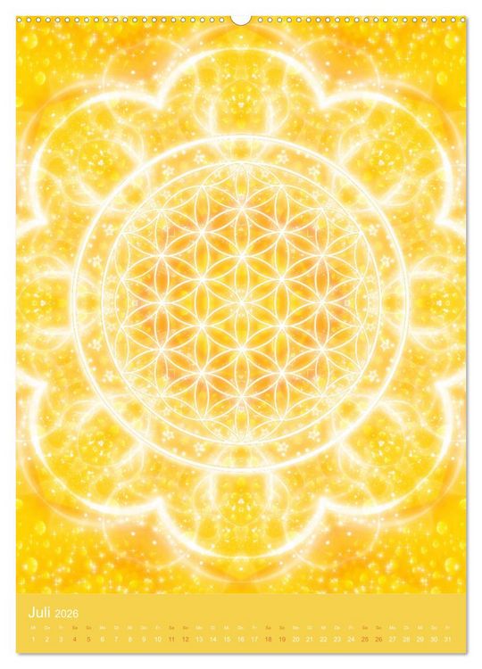 Produktbild: Blume des Lebens - Harmonie durch Symbolkraft (Wandkalender 2026 DIN A2 hoch), CALVENDO Monatskalender