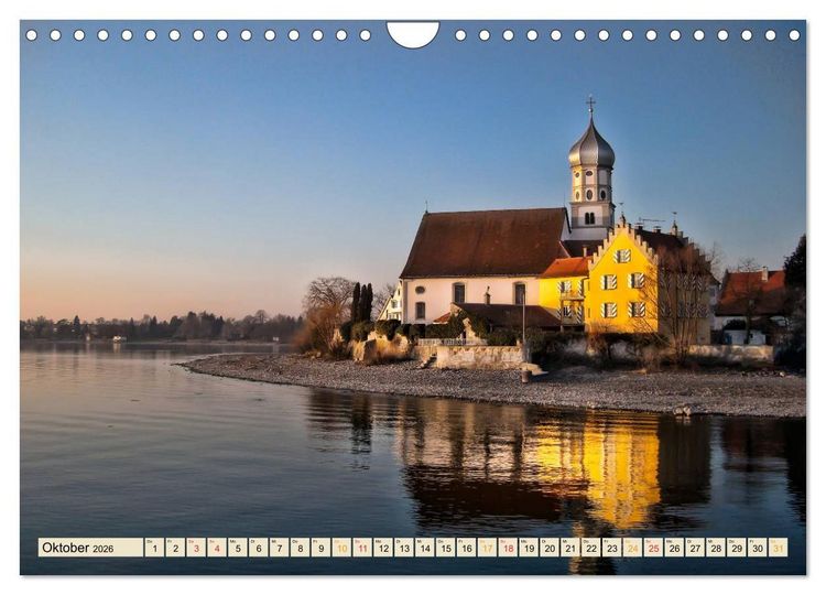 Produktbild: Bodensee - "Die D&ouml;rfer sind wie ein Garten ..." (Rainer Maria Rilke) (Wandkalender 2026 DIN A4 quer), CALVENDO Monatskalender