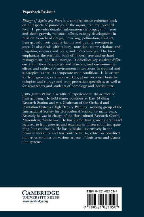 Produktbild: The Biology of Apples and Pears
