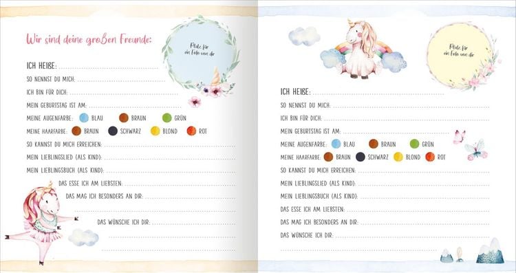 Produktbild: Meine ersten Freunde &ndash; Einh&ouml;rner (Aquarell-Optik)