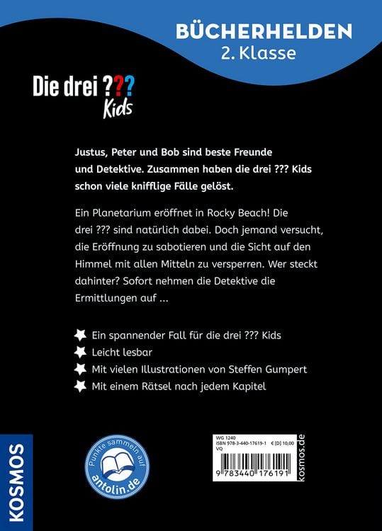 Produktbild: Die drei ??? Kids, B&uuml;cherhelden 2. Klasse, Planetarium in Gefahr