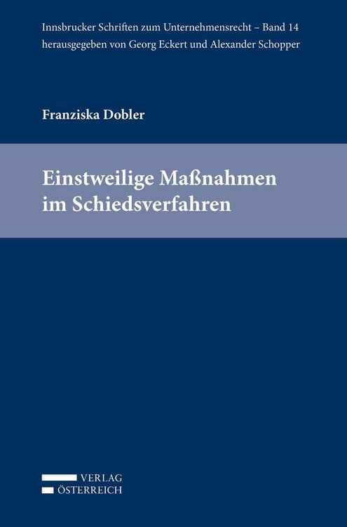 Produktbild: Einstweilige Ma&szlig;nahmen im Schiedsverfahren