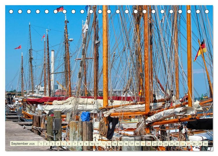 Produktbild: Bezauberndes Flensburg (Tischkalender 2026 DIN A5 quer), CALVENDO Monatskalender