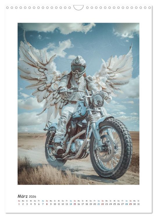 Produktbild: Freiheit auf zwei R&auml;dern - Die Abenteuer der Angel-Biker (Wandkalender 2026 DIN A3 hoch), CALVENDO Monatskalender