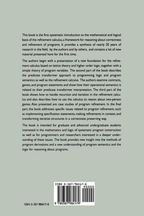 Produktbild: Refinement Calculus