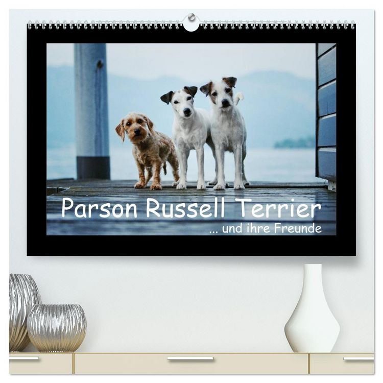 Produktbild: Parson Russell Terrier (hochwertiger Premium Wandkalender 2026 DIN A2 quer), Kunstdruck in Hochglanz