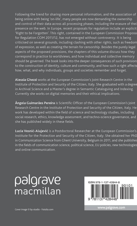 Produktbild: The Ethics of Memory in a Digital Age