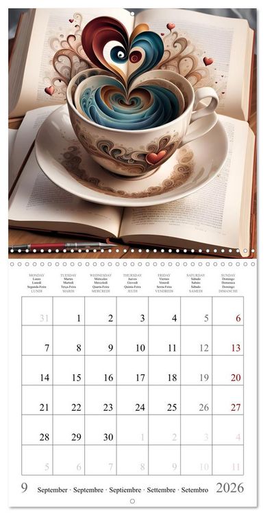 Produktbild: Enchanting mugs (Wall Calendar 2026 12 &times; 12 Inch) CALVENDO 12 Month Wall Calendar