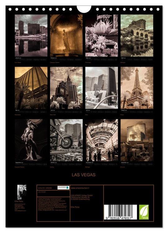 Produktbild: LAS VEGAS (Wandkalender 2026 DIN A4 hoch), CALVENDO Monatskalender