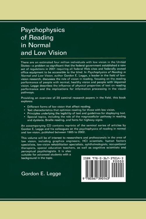 Produktbild: Psychophysics of Reading in Normal and Low Vision