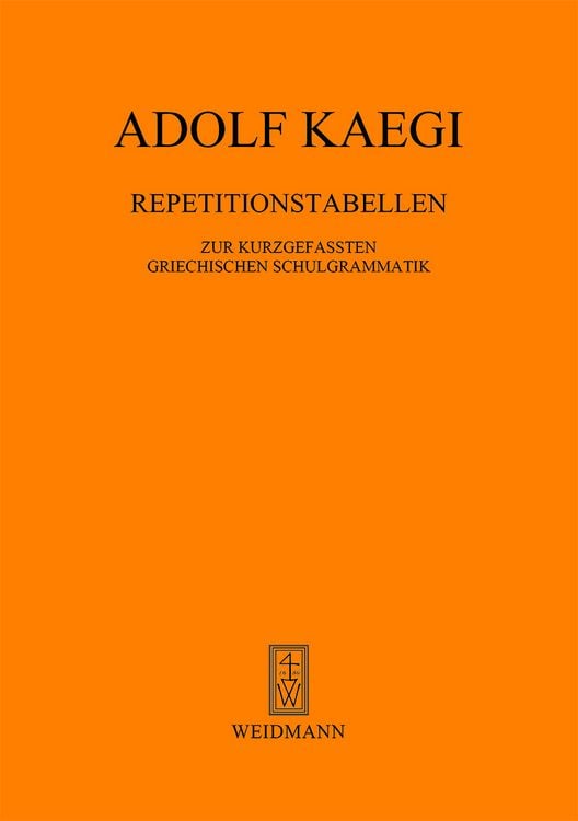 Produktbild: Repetitionstabellen zur kurzgefa&szlig;ten griechischen Schulgrammatik