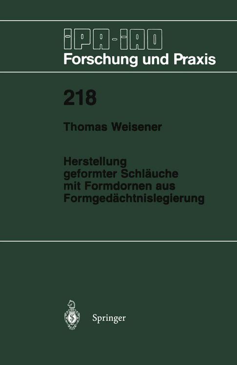 Produktbild: Herstellung geformter Schl&auml;uche mit Formdornen aus Formged&auml;chtnislegierung